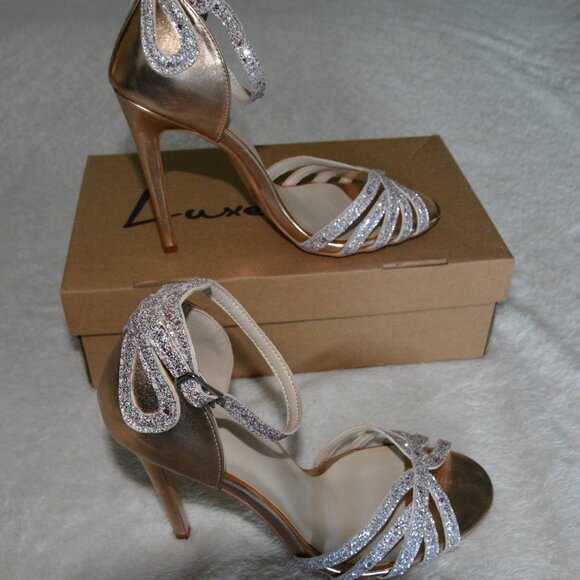 Luxedress Strappy Stilleto Sandals Women's sz 40 - Picture 2 of 6